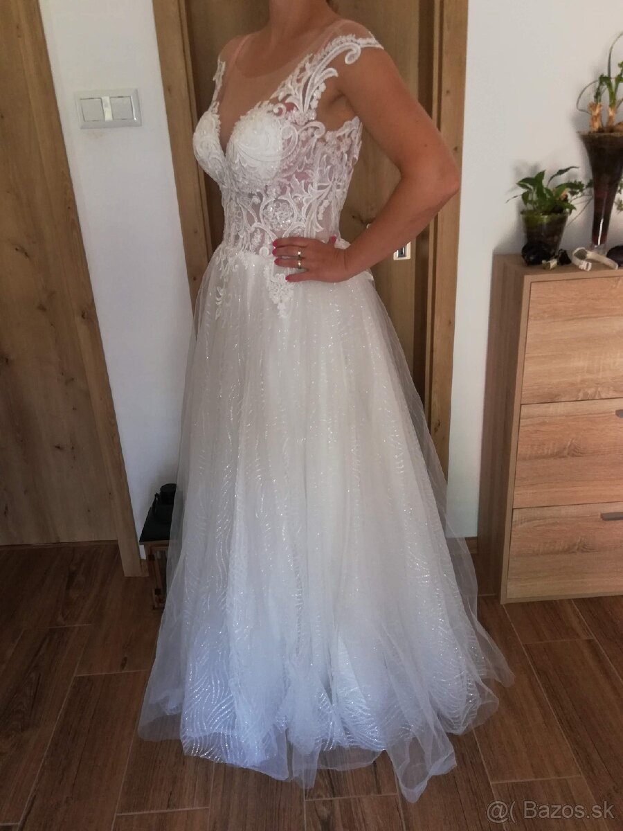 Svadobné šaty veľ 48. - 2