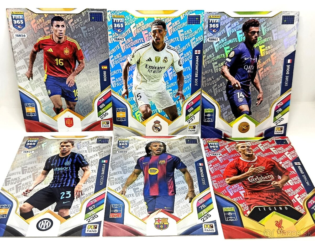 Predám LOT kariet FIFA 365 - 2026 - 2