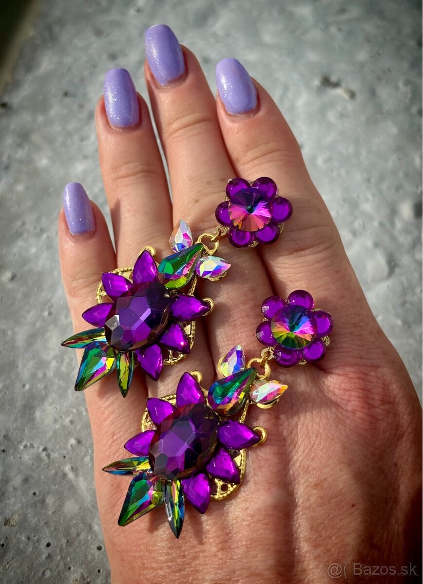 Luxusné náušnice tajomná noc - 2