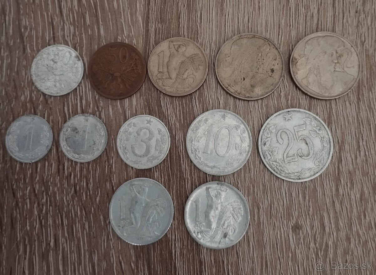Drobné mince ČSR - 2