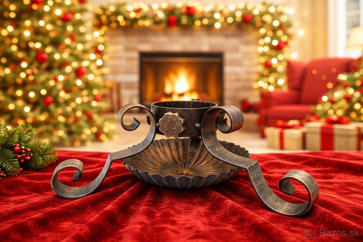 Kovaný vianočný stojan na stromček - 2