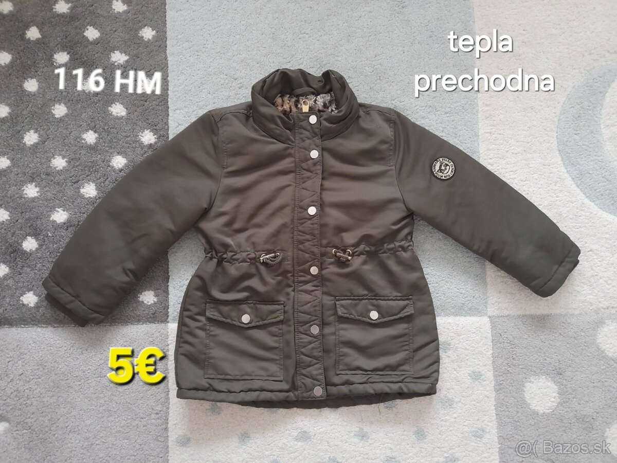 Dievcenska tepla prechodna bunda 116 - 2