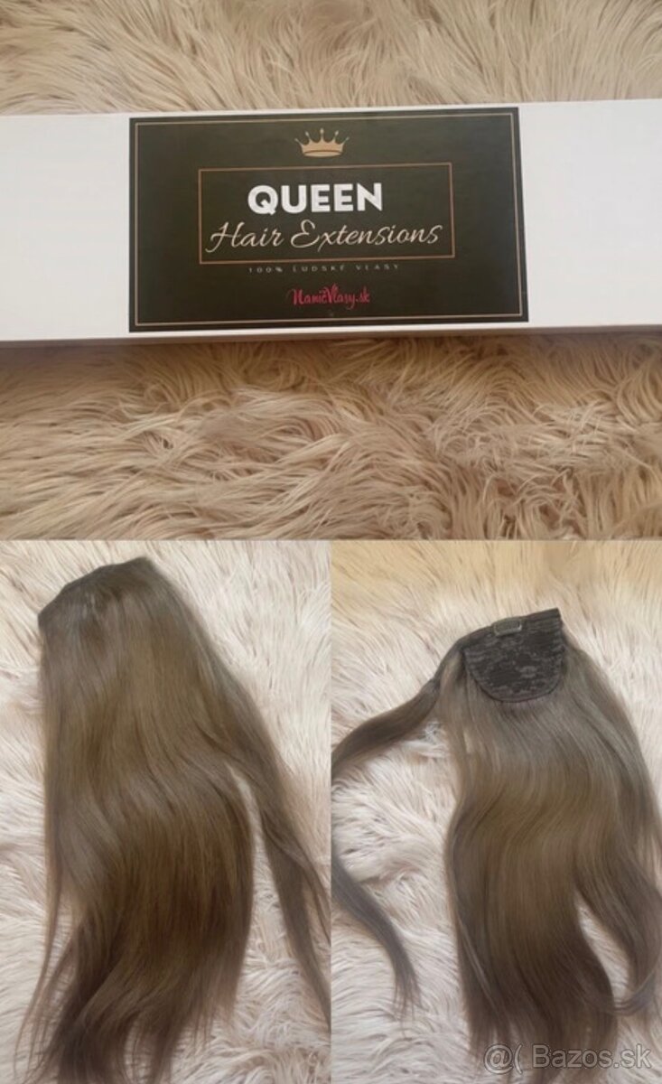 Clip in cop BEAUTY prémiovej kvality z hodvábnych 100% ľudsk - 2