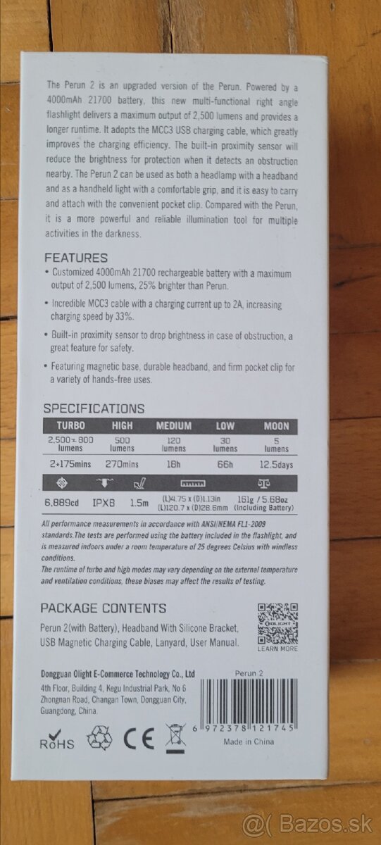 Olight Perun 2 čelovka+náhradná baterka a puzdro - 2