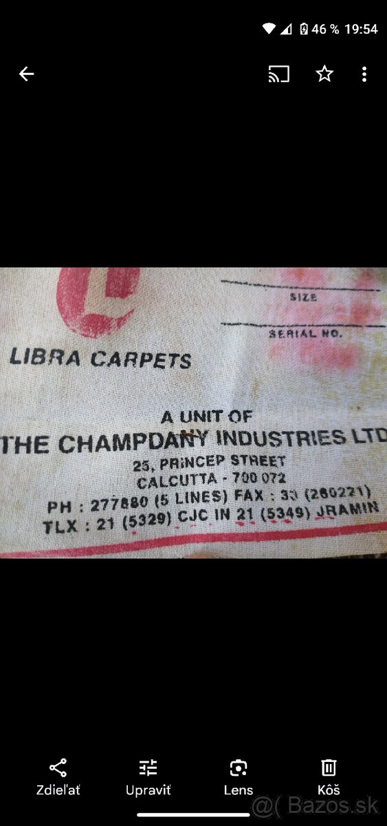 Vlnený , ručné viazaný koberec - 2