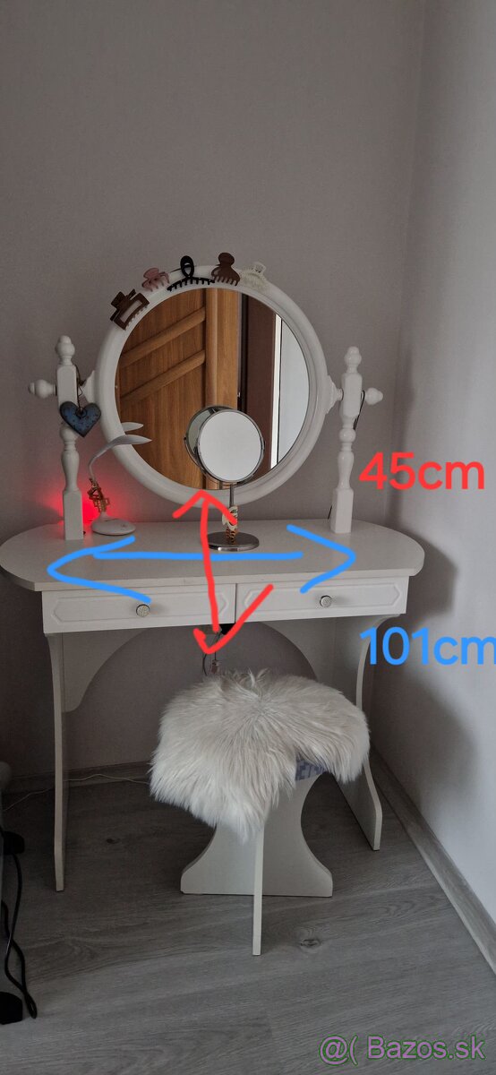 Kozmetický stolík so stoličkou - 2