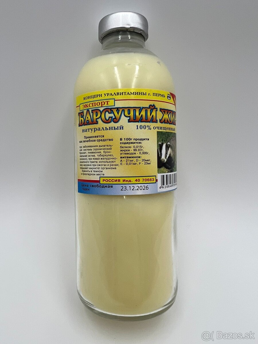 Jazvečia masť / Medvedia masť 250ml - 2