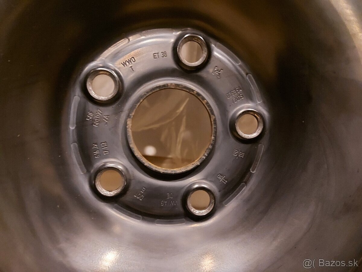 Originálne plechové disky VW - 5x112 r17 - 2