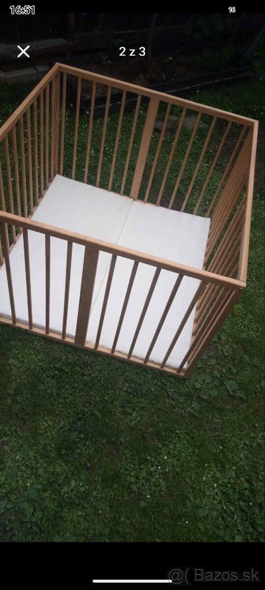 Detská drevená ohrádka - 2