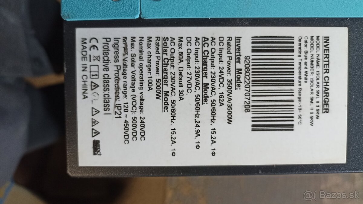 Hybridný solárny menič easun 3,5kw - 2