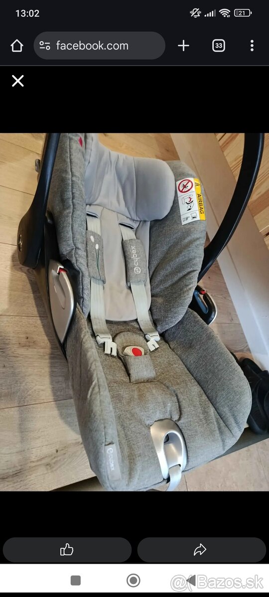 Cybex isofix vajicko - 2
