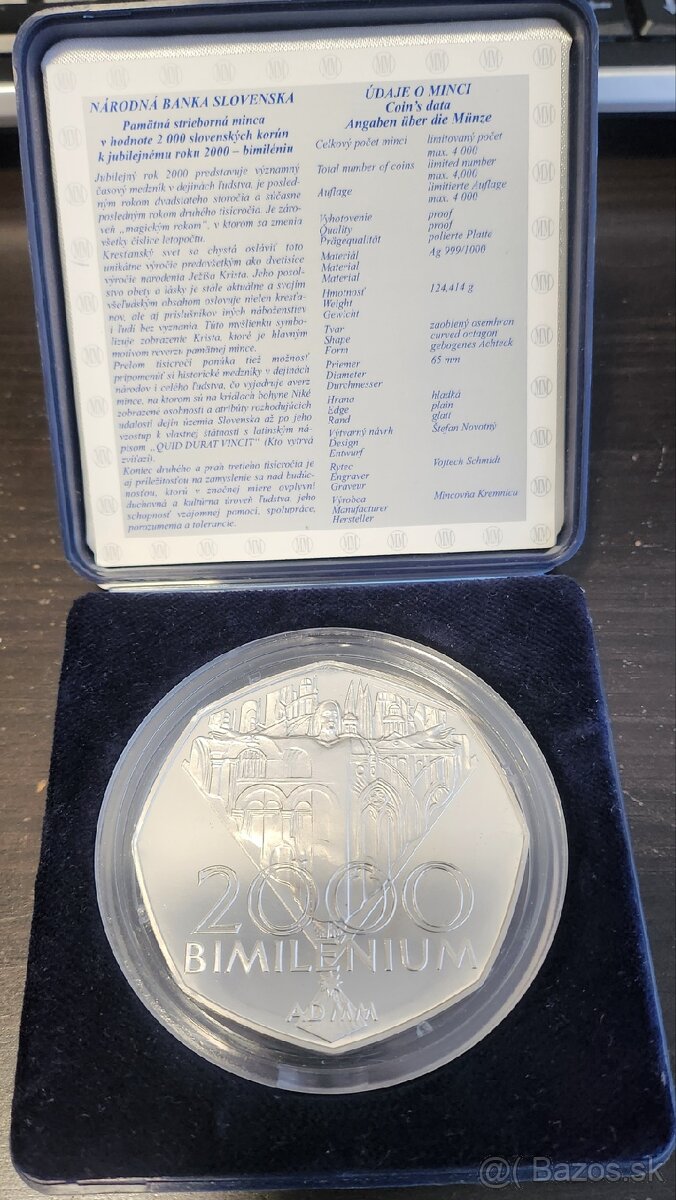 Bimilenium 2000 Proof pamatna minca - 2
