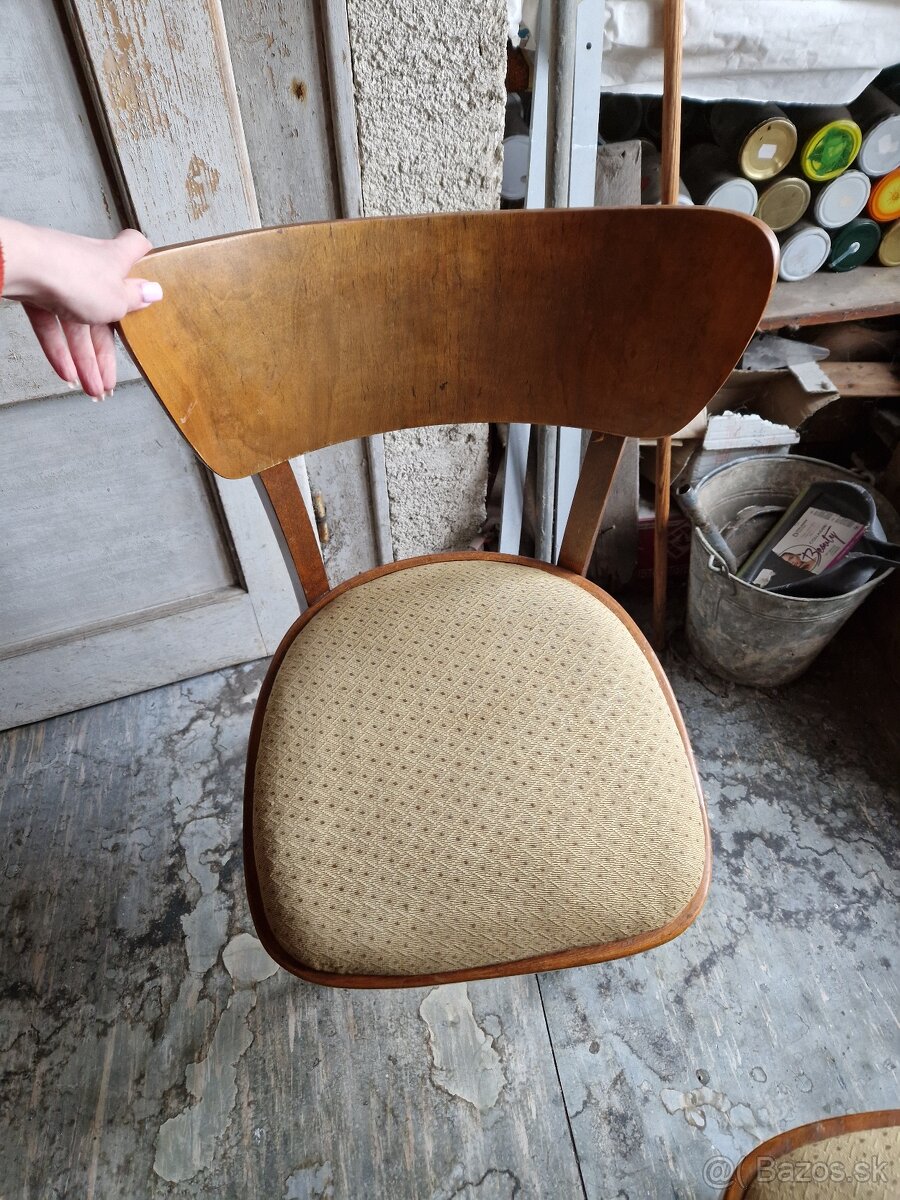 Retro drevene stolicky - 2