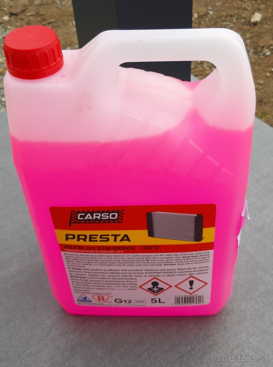 Nemrznúca zmes červená G12 5L - 2