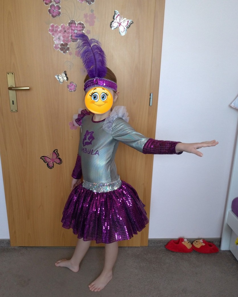 Nové detské šaty na tancovanie BAMBULA - 2