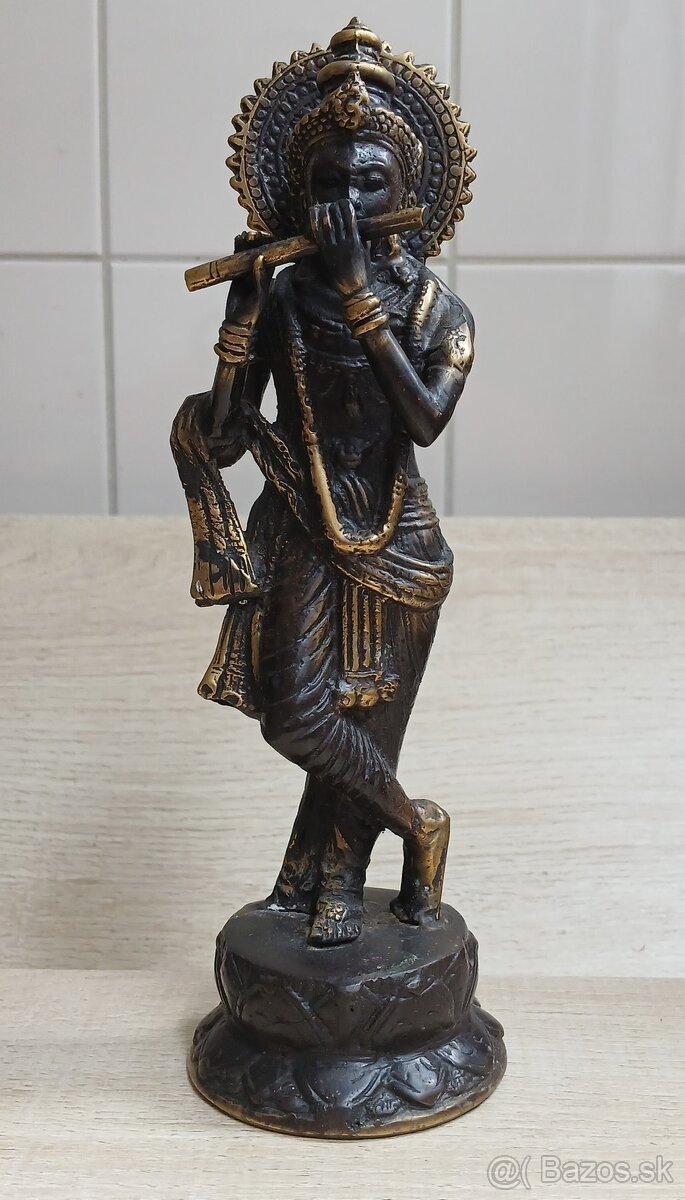 Ručne vyrobená sada troch bronzových Hindských božstiev - 2