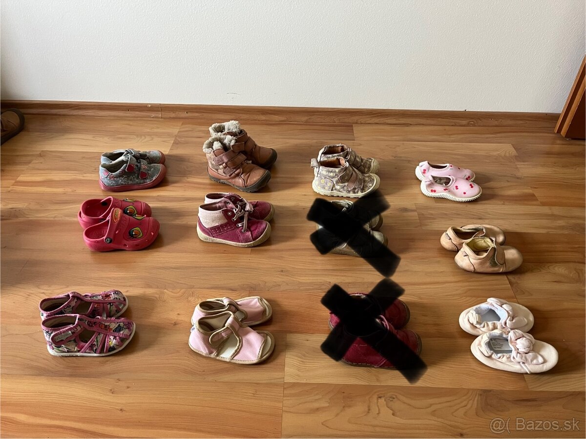 Balík detských dievčenských topánok - 2