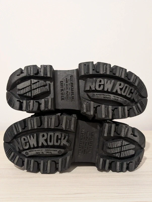 Masívne kožené platformy New Rock M-Wall106 S25 | Veľkosť 44 - 2