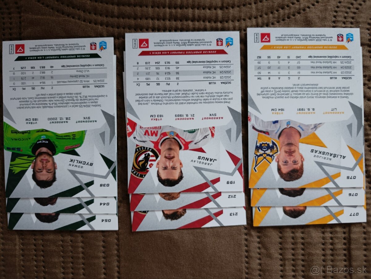 Hokejové kartičky Tipsport 25/26 - 2