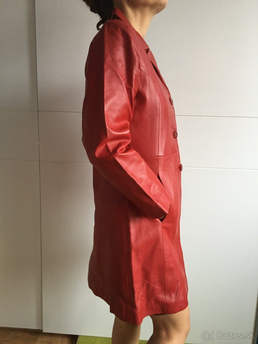 Predam lacno kabat pansky, fialovy- velk L - 2