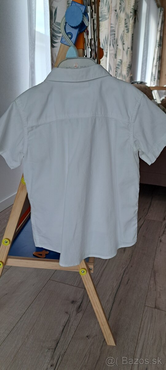 Chlapčenská biela košieľka H&M veľ.92-98 - 2
