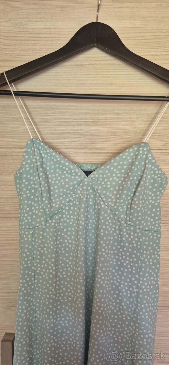 nové šaty mint veľ XS (34/36) - 2