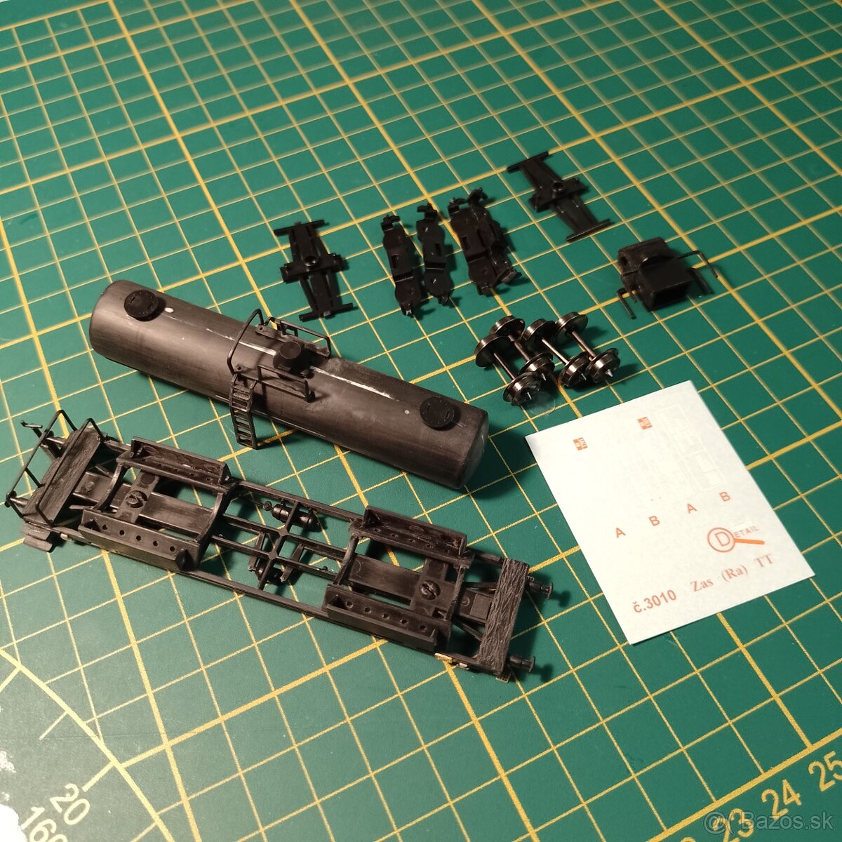 Predám rozpracovaný model cisterny RA ČSD TT - 2