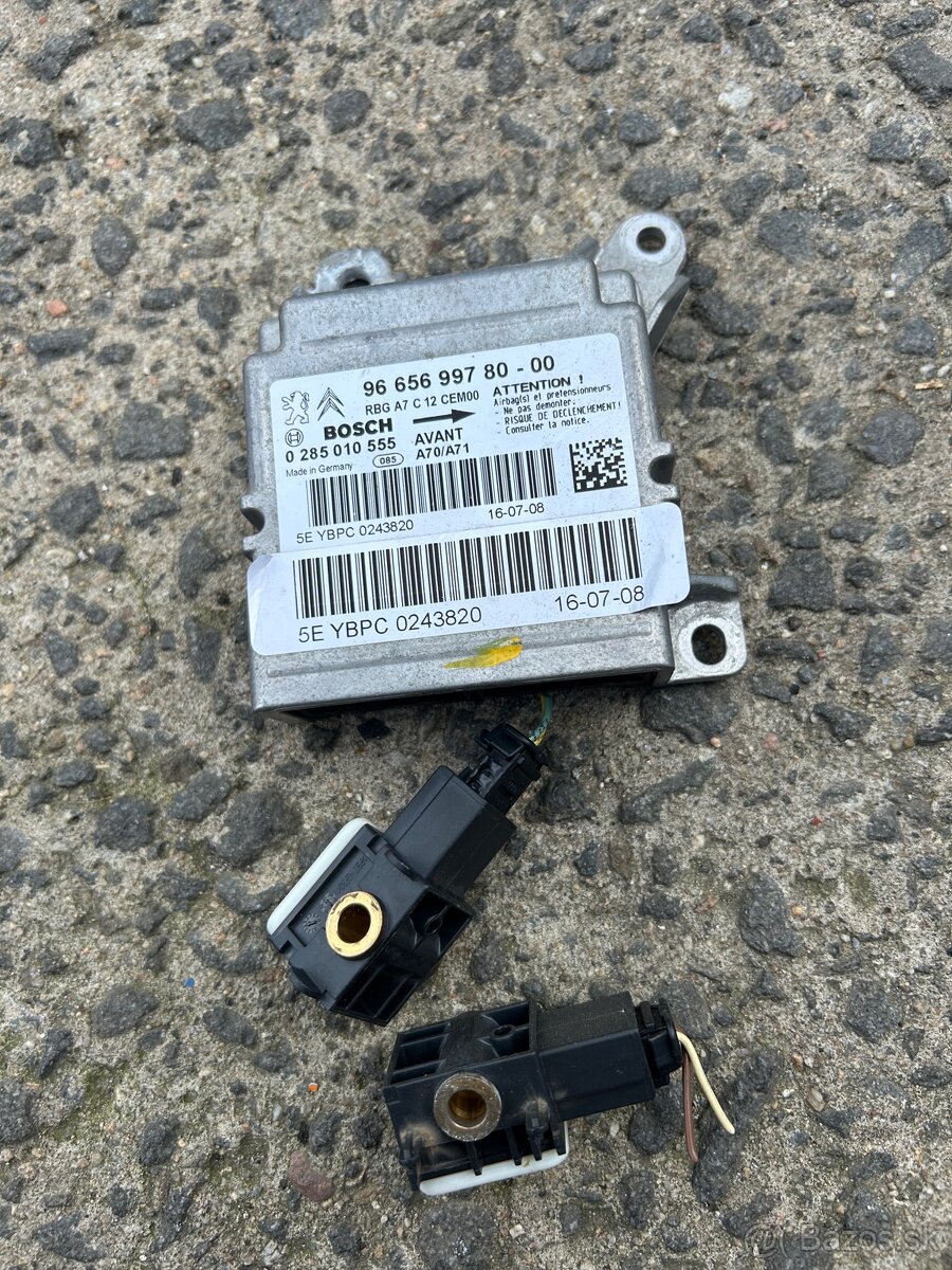 Peugeot 207 riadiaca jednotka airbag - 2