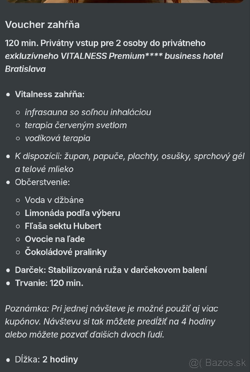 Wellness voucher pre 2 osoby – Bratislava - 2