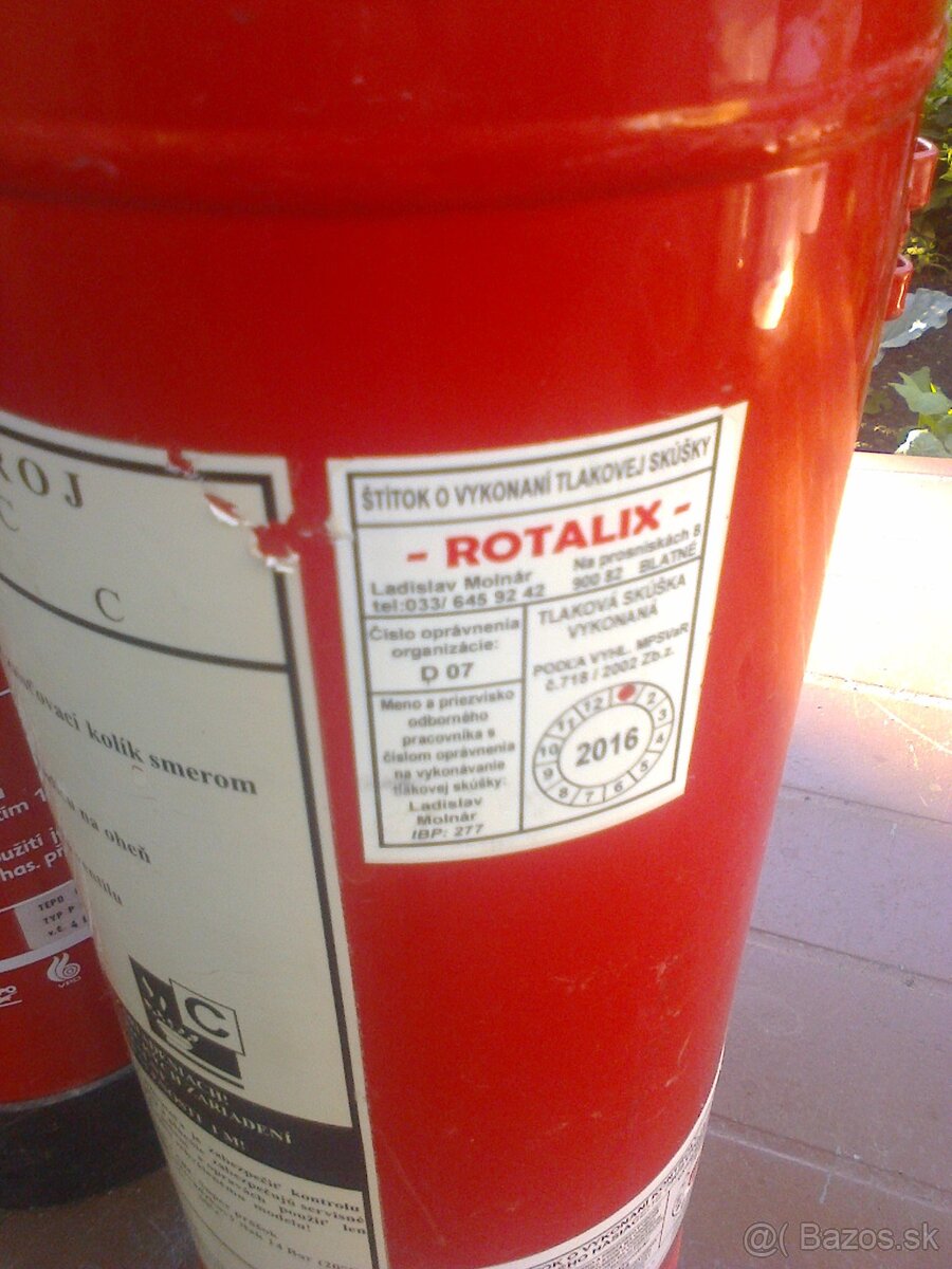 Hasiace prístroje, bandasky. - 2