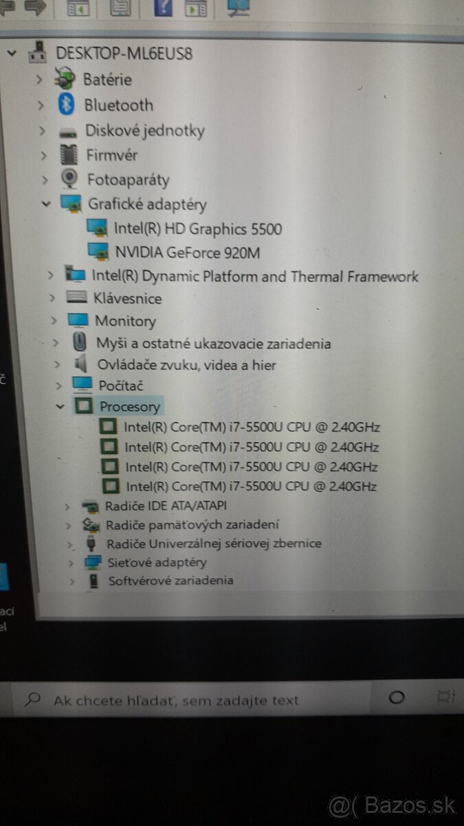 Asus x302l - i7 5500u, 4GB RAM, 250GB SSD, NVIDIA 920M - 2