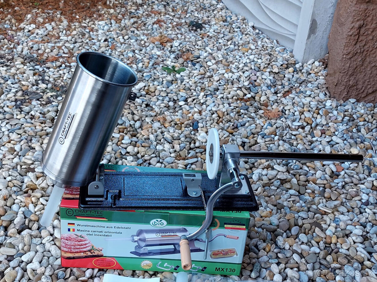 Plnička na klobasu ,jaternice craft-tec +5 x nastavce - 2