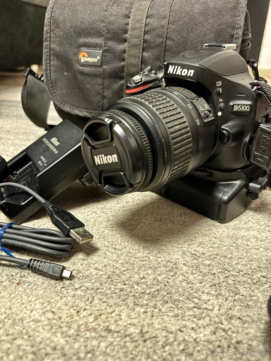 Nikon D5100 s príslušenstvom - 2