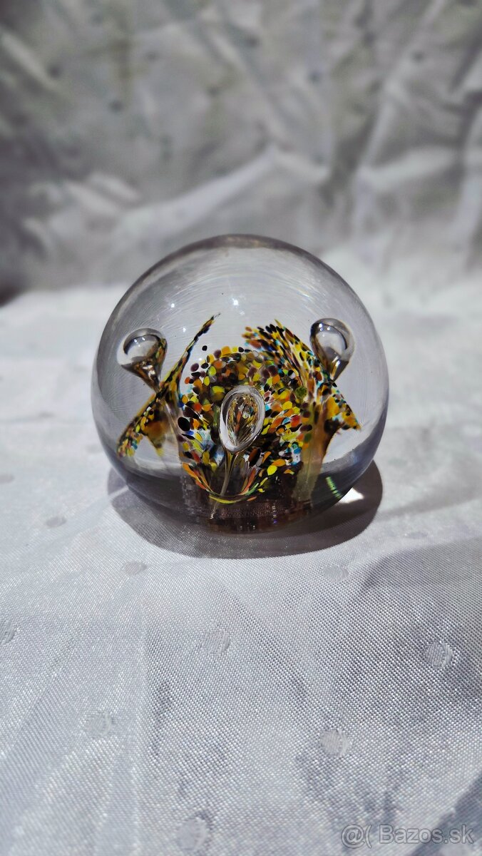 Masívne hutnícke ťažítko (1+ kg, štýl millefiori) - 2