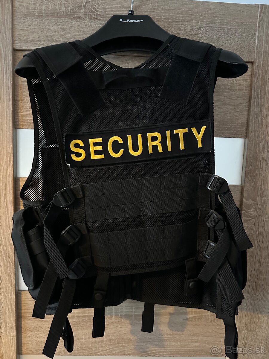 Takticka Vesta + Security nášivky - 2