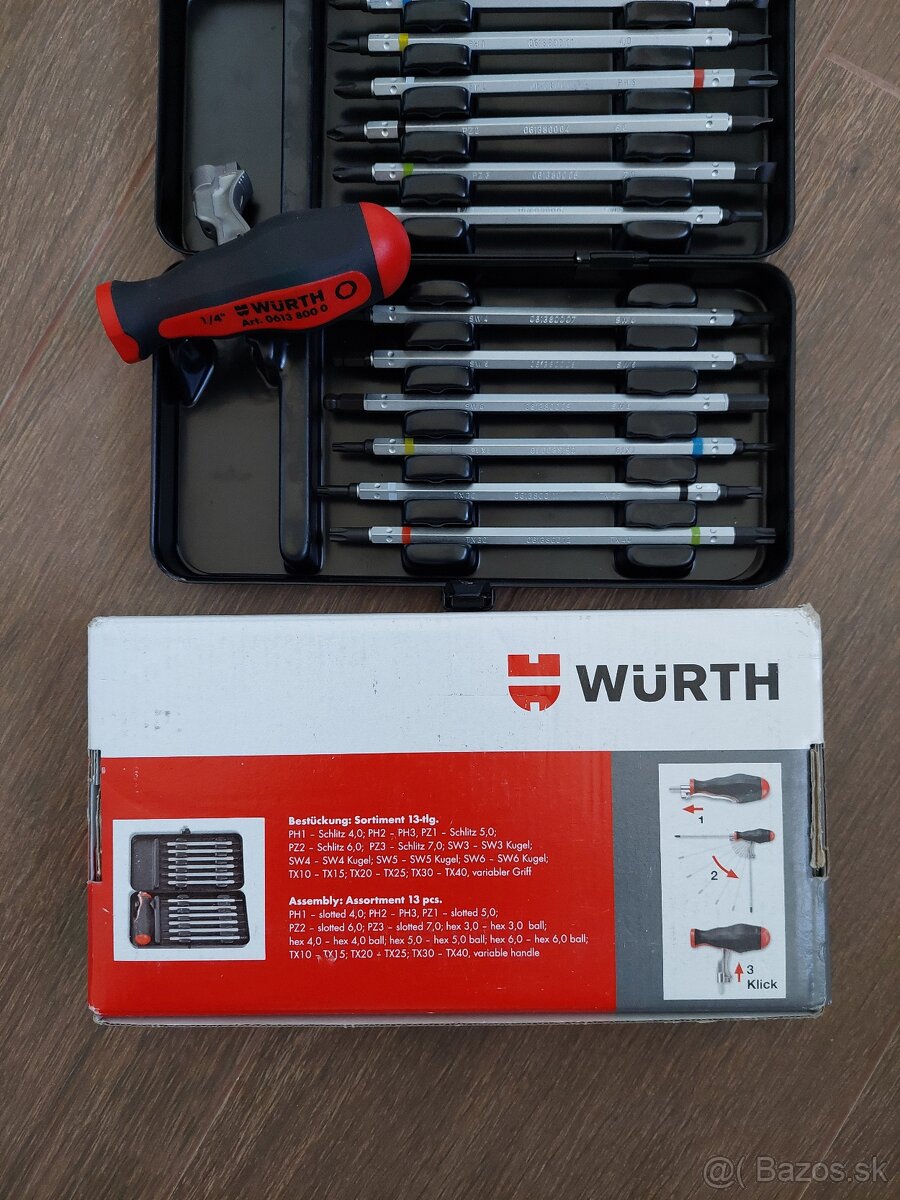 Wurth sadá šrubovakov nová - 2