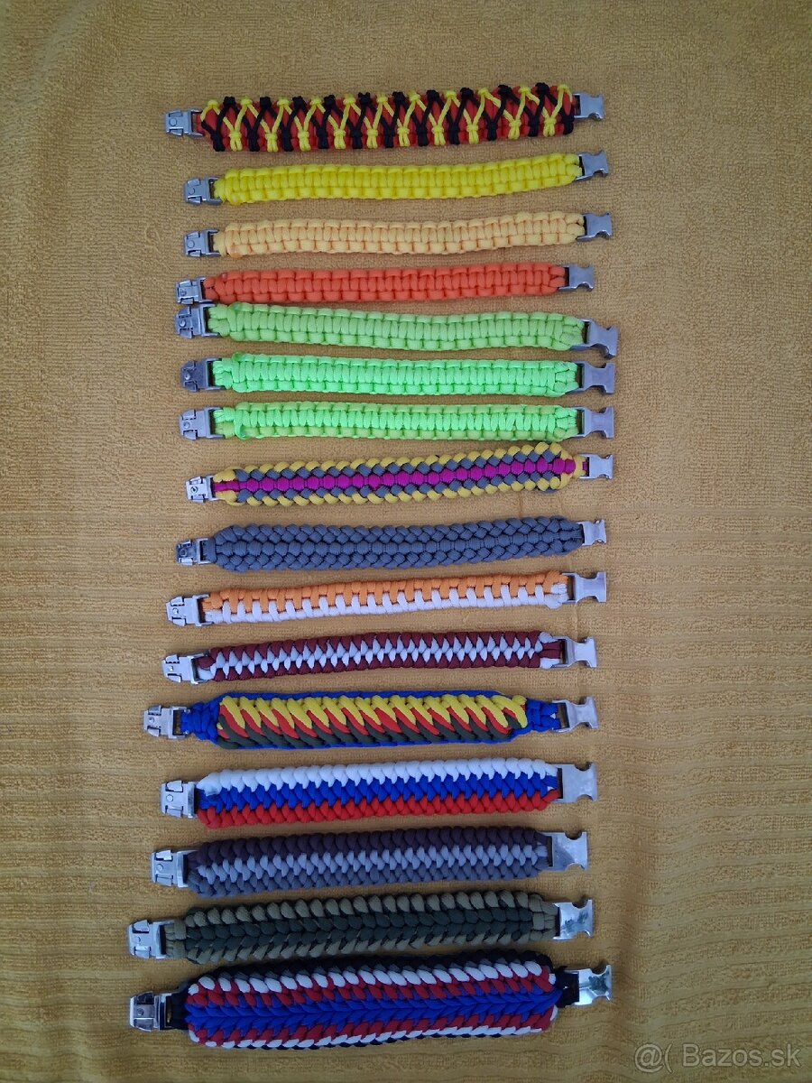 Náramky, parakord. - 2