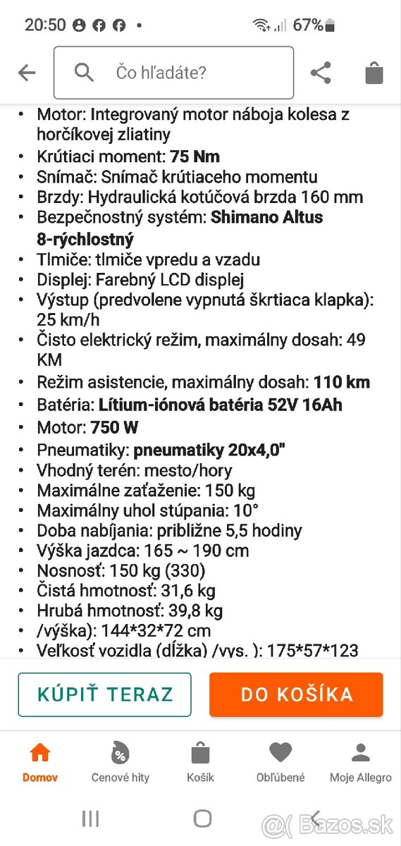 Celoodpružený Elektrobycikel . - 2