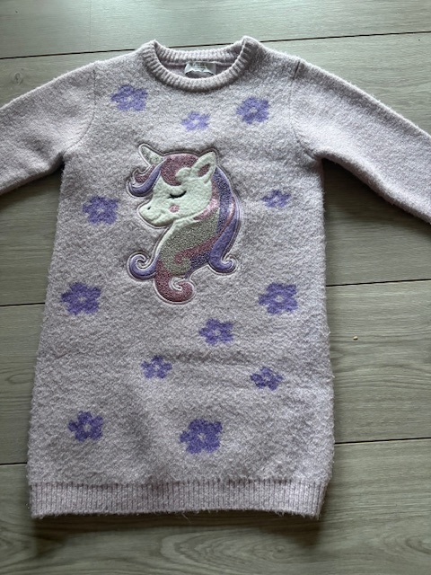 Pulover s jednorozcom - TOP STAV - VEL 128 - 2