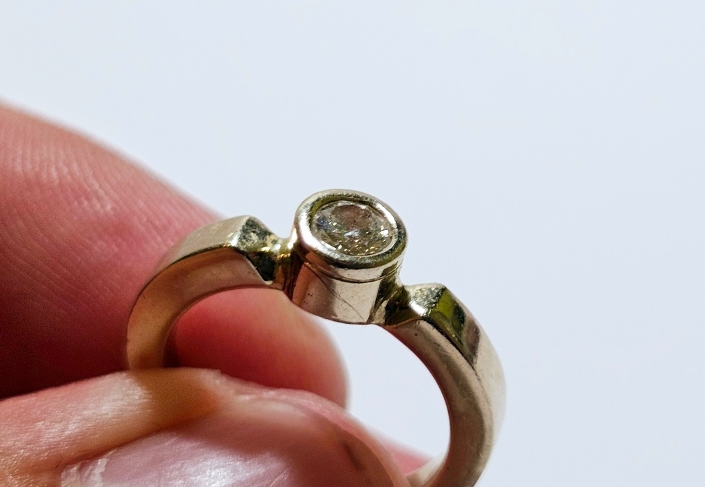 14k zlatý prsteň 0,35ct ✨✨✨ - 2