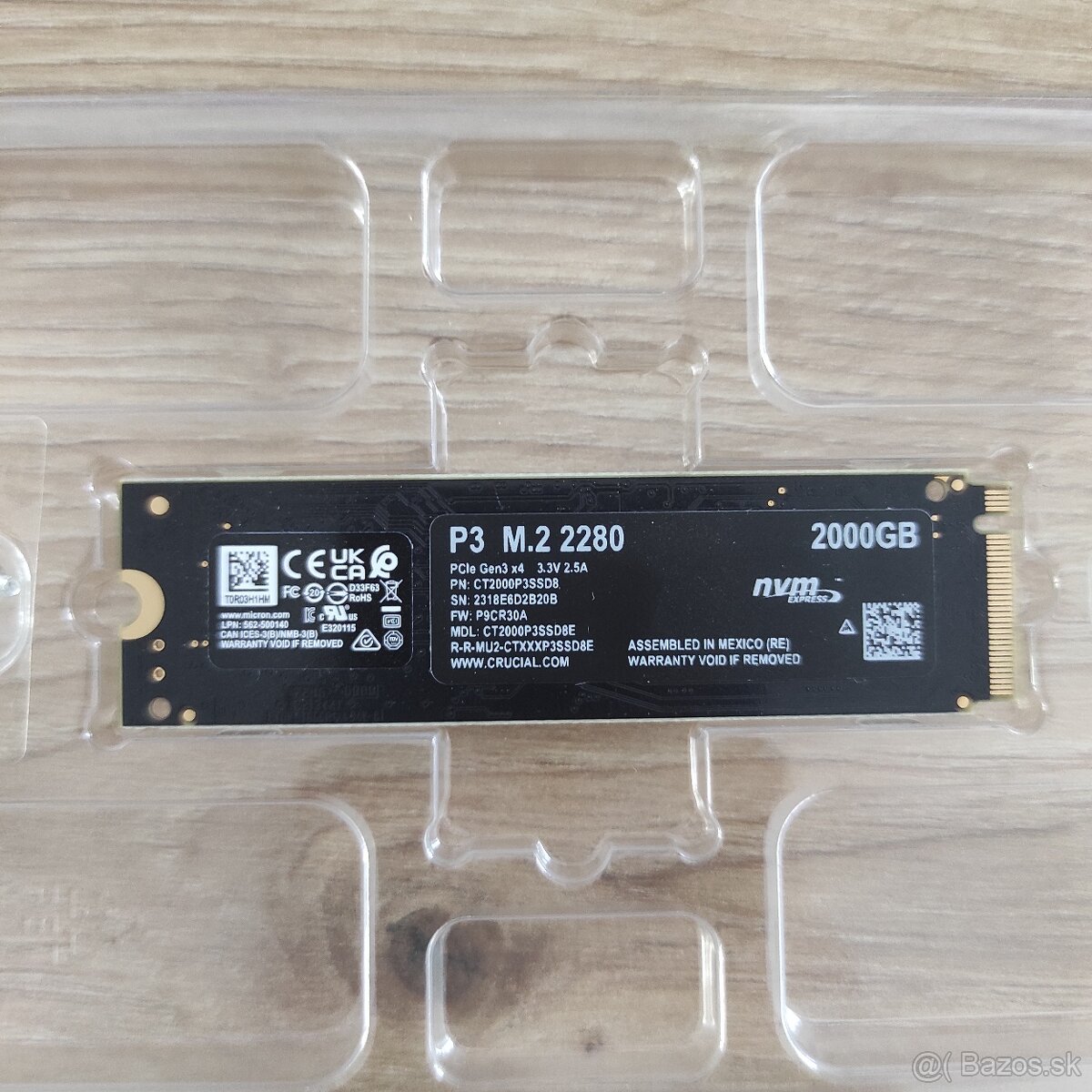 2TB M.2 Crucial P3 2 TB - 2