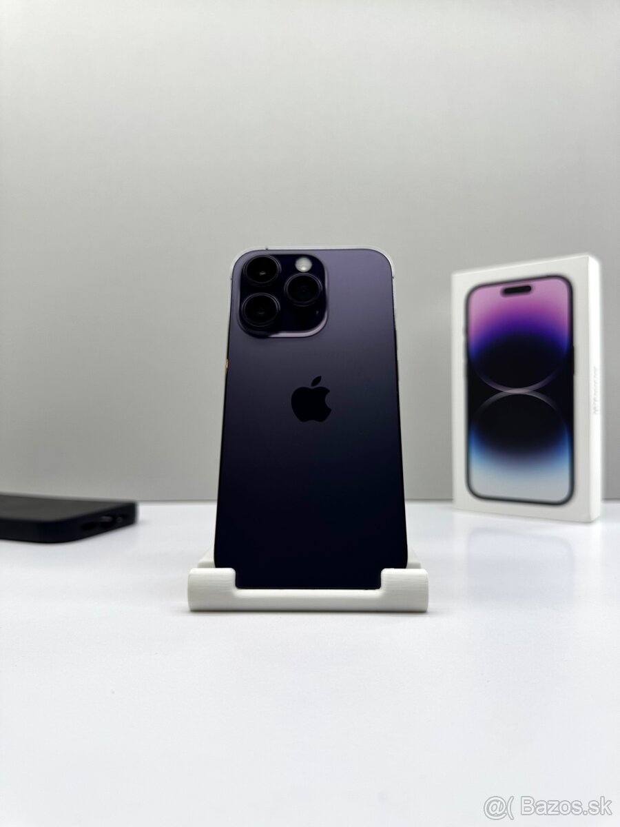 iPhone 14 PRO 256GB DEEP PURPLE TOP STAV+PRÍSLUŠENSTVO - 2