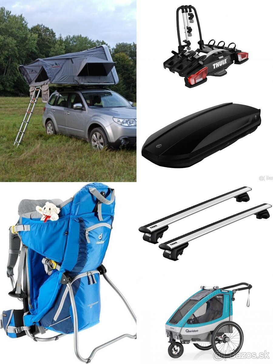 PRENÁJOM Strešný box, priečny nosník, lyže, box - 2