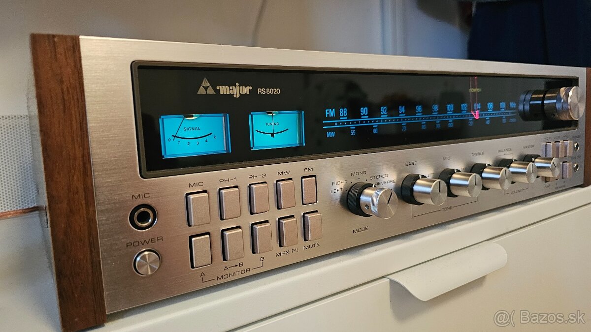 Vintage receiver Major RS 8020 top model a stav - 2