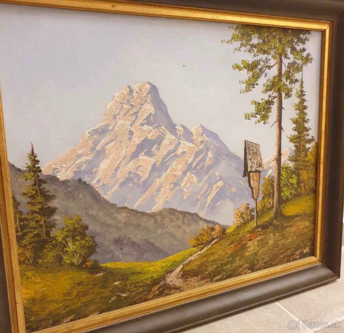 maľovaný obraz 60x50cm - Alpy - 2