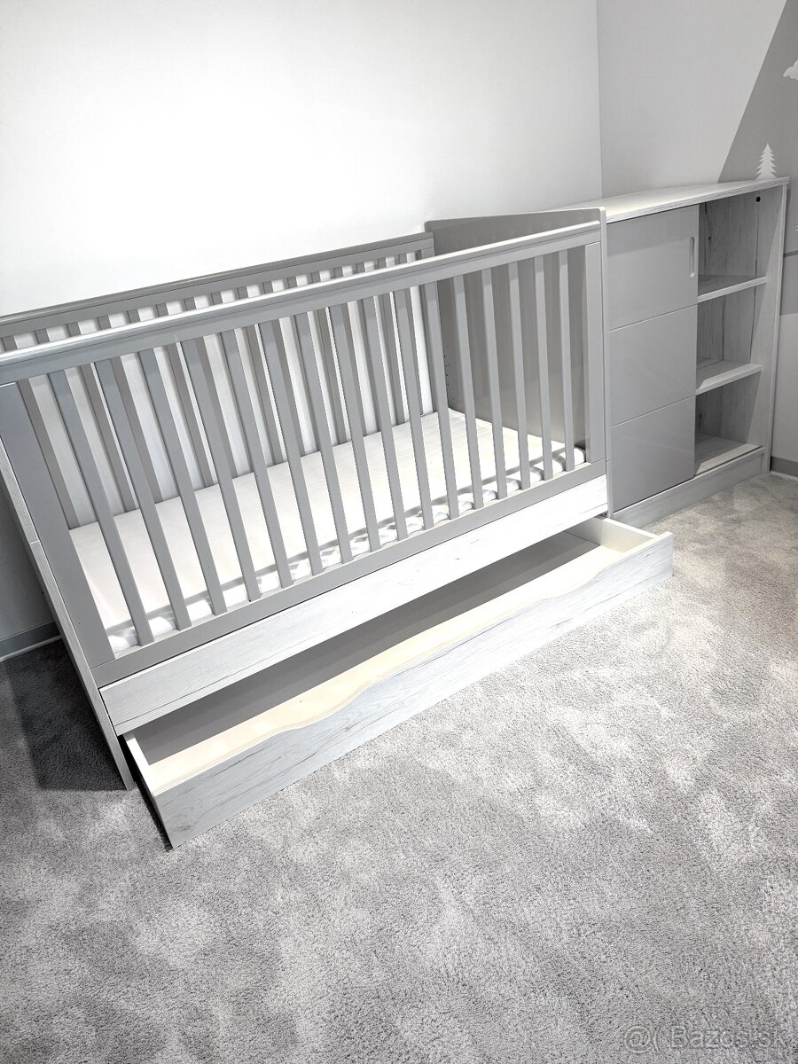Detská postieľka + detská komoda - 2