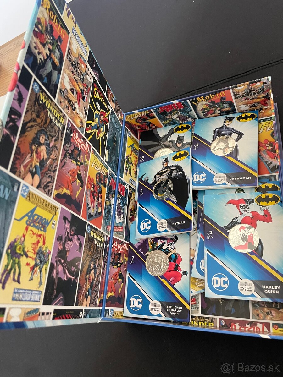 Limitovaný set DC Comics -strieborné mince - 2