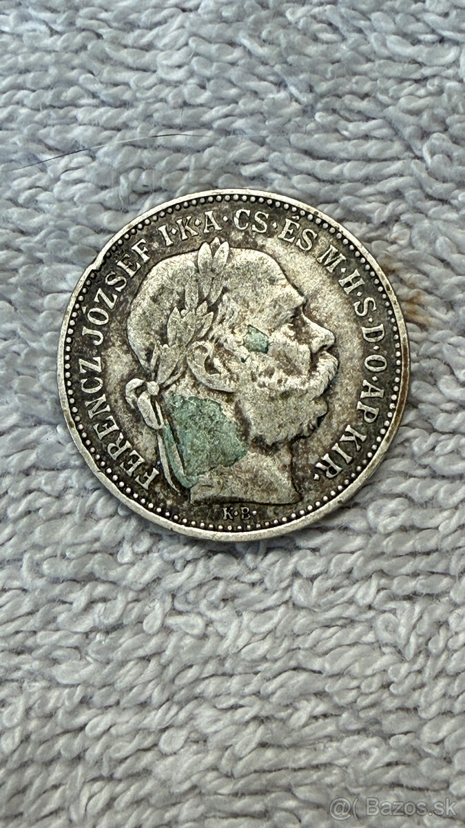 Stříbrná mince Rakousko-Uhersko – 1 Korona (1896–1915, Frant - 2