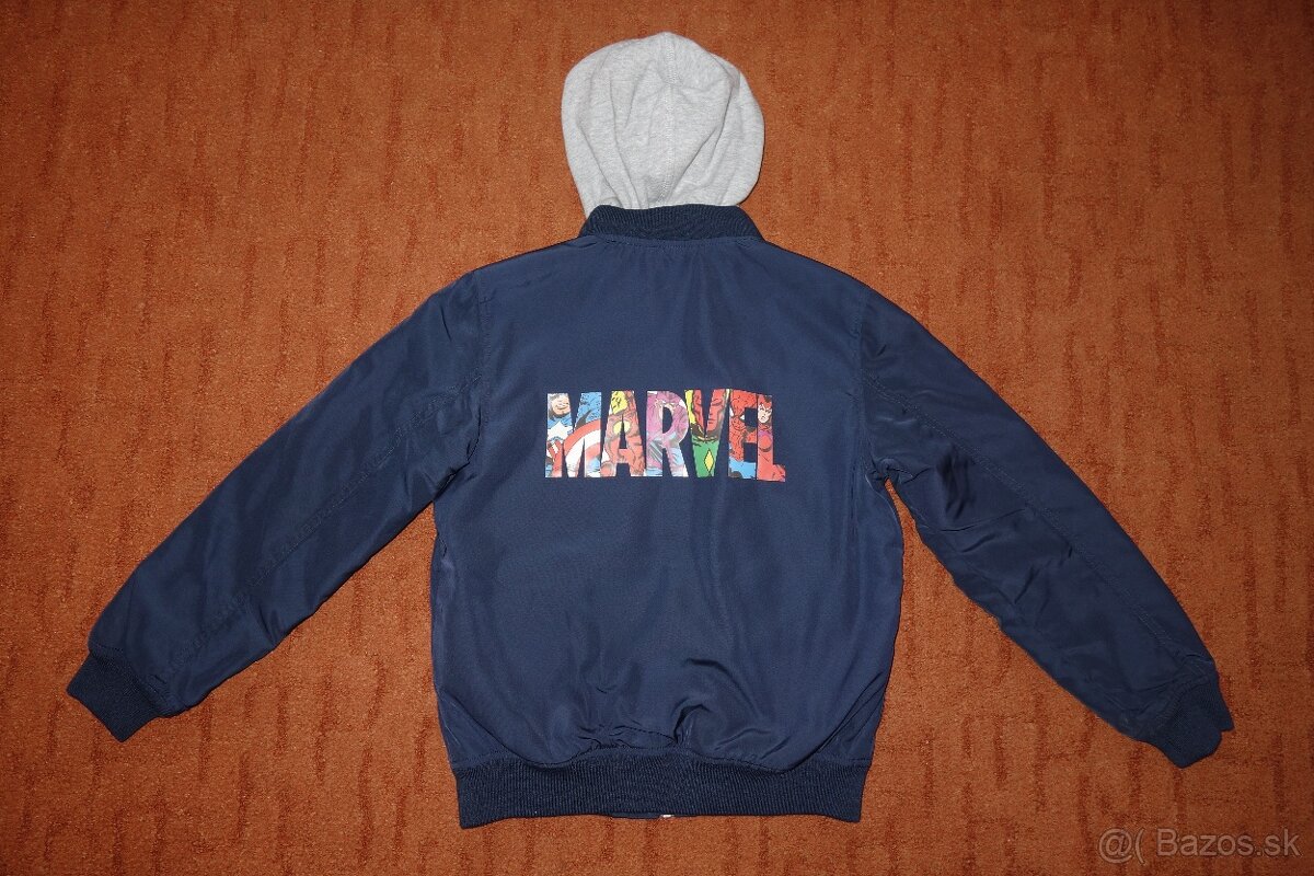 Značková Bunda MARVEL veľkosť 128 - 2