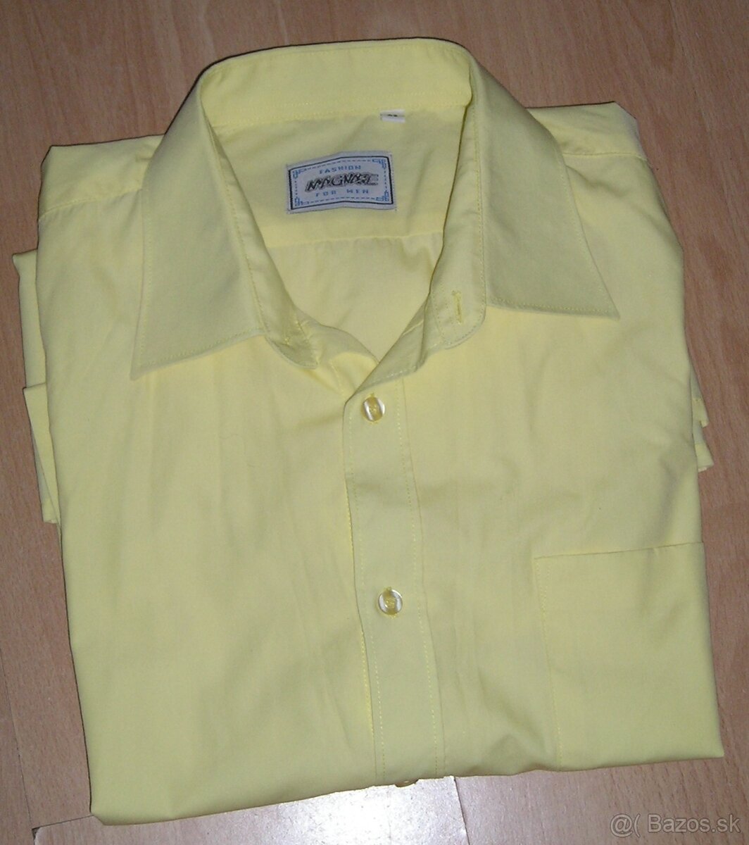 pánsky šedý oblek, 50/52 + košeľa - 2